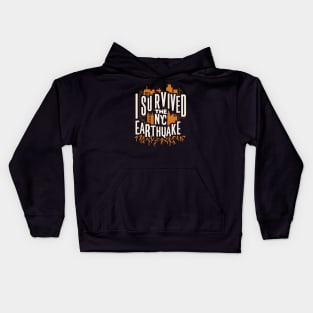 I Survived The Nyc Earthquake Kids Hoodie